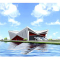 Prefab light steel space frame stadium roofing cover